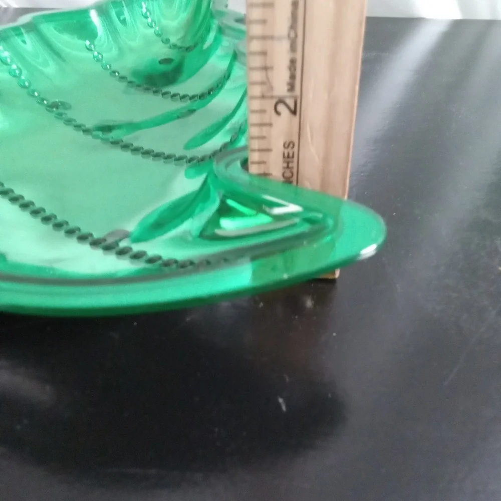 Greenbrier International Green Christmas Tree Serving Trays Set of 2 259783